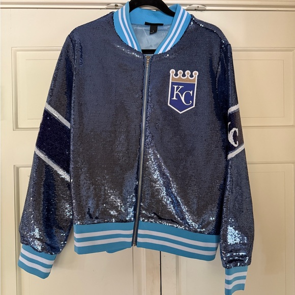KC Royals Blue Sequin KC Jacket - Picture 1 of 4